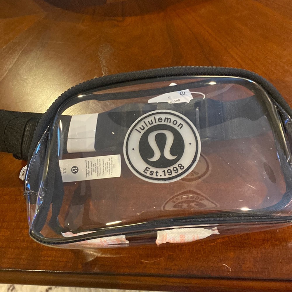 Brand new Lululemon clear belt bag